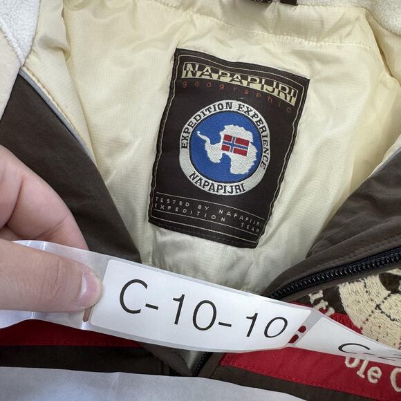 Napapijri Jacket Mens Medium Brent South Pole Observer Antarctic Survey - Picture 3 of 9